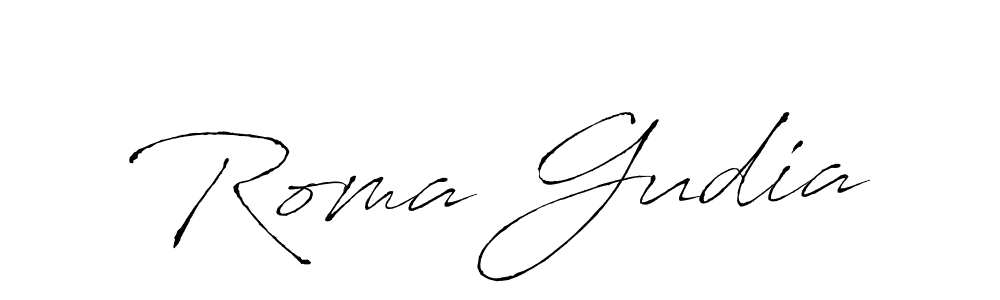 This is the best signature style for the Roma Gudia name. Also you like these signature font (Antro_Vectra). Mix name signature. Roma Gudia signature style 6 images and pictures png