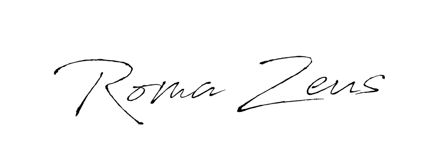 Roma Zeus stylish signature style. Best Handwritten Sign (Antro_Vectra) for my name. Handwritten Signature Collection Ideas for my name Roma Zeus. Roma Zeus signature style 6 images and pictures png