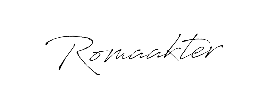 Design your own signature with our free online signature maker. With this signature software, you can create a handwritten (Antro_Vectra) signature for name Romaakter. Romaakter signature style 6 images and pictures png