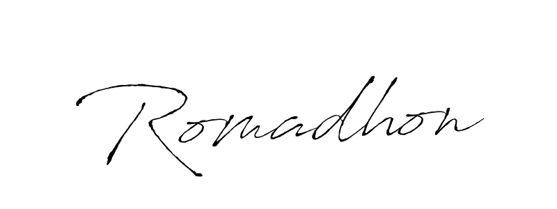 Also we have Romadhon name is the best signature style. Create professional handwritten signature collection using Antro_Vectra autograph style. Romadhon signature style 6 images and pictures png