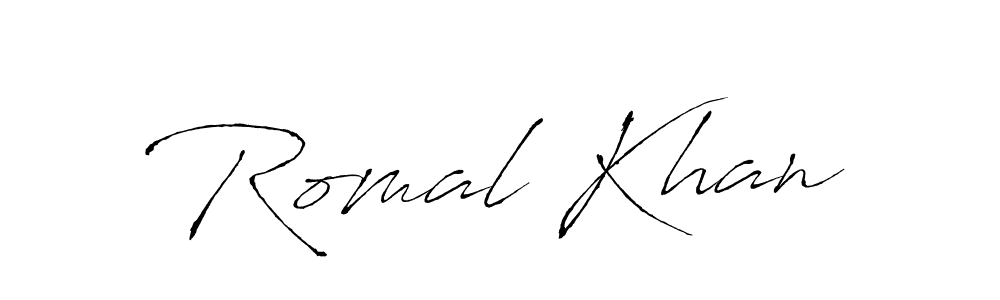 Make a short Romal Khan signature style. Manage your documents anywhere anytime using Antro_Vectra. Create and add eSignatures, submit forms, share and send files easily. Romal Khan signature style 6 images and pictures png