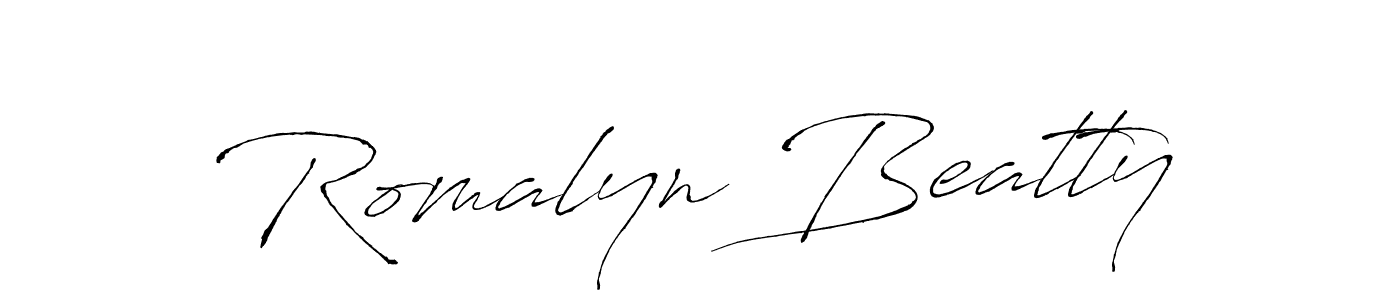 Also You can easily find your signature by using the search form. We will create Romalyn Beatty name handwritten signature images for you free of cost using Antro_Vectra sign style. Romalyn Beatty signature style 6 images and pictures png