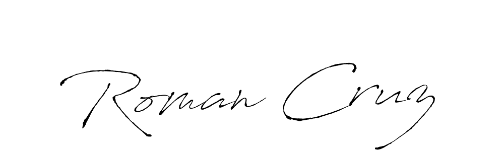 You should practise on your own different ways (Antro_Vectra) to write your name (Roman Cruz) in signature. don't let someone else do it for you. Roman Cruz signature style 6 images and pictures png