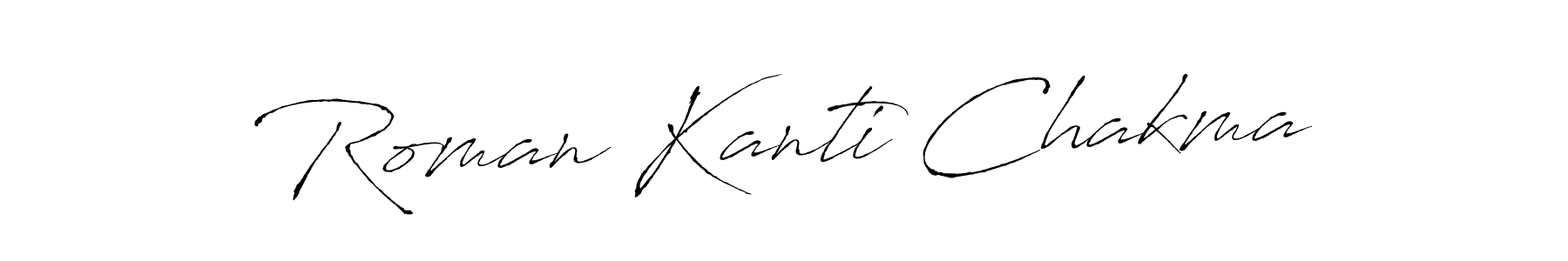 Make a beautiful signature design for name Roman Kanti Chakma. With this signature (Antro_Vectra) style, you can create a handwritten signature for free. Roman Kanti Chakma signature style 6 images and pictures png