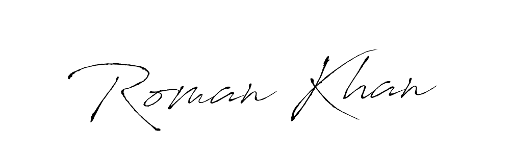 You should practise on your own different ways (Antro_Vectra) to write your name (Roman Khan) in signature. don't let someone else do it for you. Roman Khan signature style 6 images and pictures png