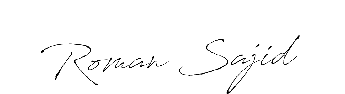 if you are searching for the best signature style for your name Roman Sajid. so please give up your signature search. here we have designed multiple signature styles  using Antro_Vectra. Roman Sajid signature style 6 images and pictures png