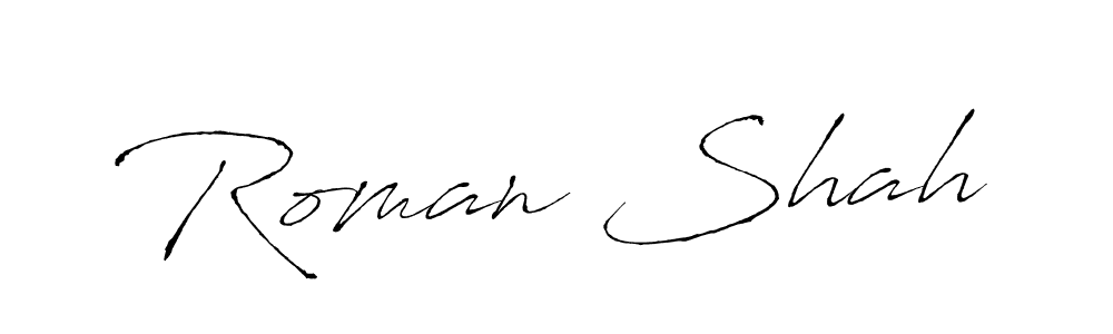 Antro_Vectra is a professional signature style that is perfect for those who want to add a touch of class to their signature. It is also a great choice for those who want to make their signature more unique. Get Roman Shah name to fancy signature for free. Roman Shah signature style 6 images and pictures png