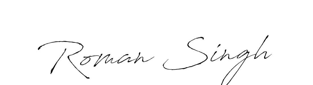 if you are searching for the best signature style for your name Roman Singh. so please give up your signature search. here we have designed multiple signature styles  using Antro_Vectra. Roman Singh signature style 6 images and pictures png