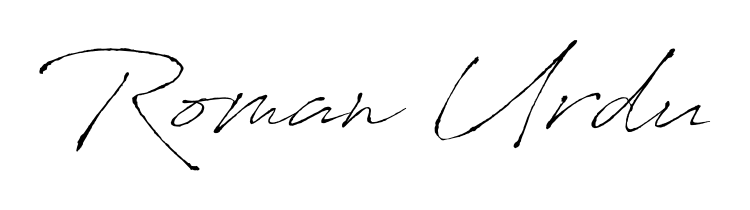 The Antro_Vectra handwriting style adds charm and authenticity to name Roman Urdu. A wonderful choice for personal thank-you notes. Roman Urdu signature style 6 images and pictures png