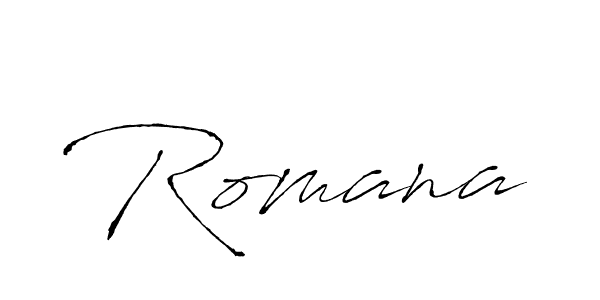 Create a beautiful signature design for name Romana. With this signature (Antro_Vectra) fonts, you can make a handwritten signature for free. Romana signature style 6 images and pictures png