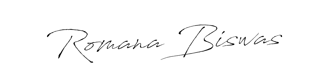 Also You can easily find your signature by using the search form. We will create Romana Biswas name handwritten signature images for you free of cost using Antro_Vectra sign style. Romana Biswas signature style 6 images and pictures png