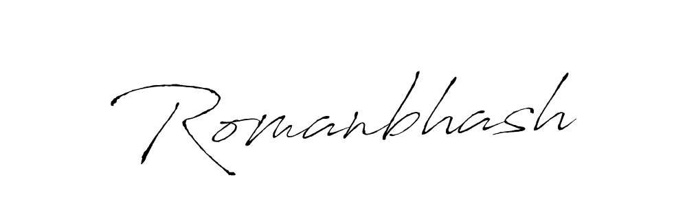 You should practise on your own different ways (Antro_Vectra) to write your name (Romanbhash) in signature. don't let someone else do it for you. Romanbhash signature style 6 images and pictures png