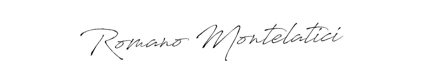 Design your own signature with our free online signature maker. With this signature software, you can create a handwritten (Antro_Vectra) signature for name Romano Montelatici. Romano Montelatici signature style 6 images and pictures png
