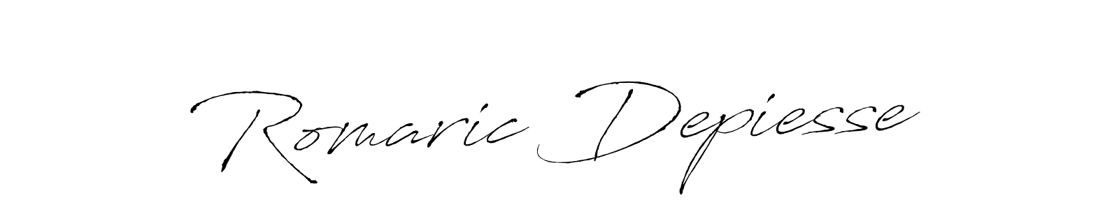 It looks lik you need a new signature style for name Romaric Depiesse. Design unique handwritten (Antro_Vectra) signature with our free signature maker in just a few clicks. Romaric Depiesse signature style 6 images and pictures png