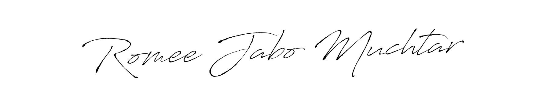 Also You can easily find your signature by using the search form. We will create Romee Jabo Muchtar name handwritten signature images for you free of cost using Antro_Vectra sign style. Romee Jabo Muchtar signature style 6 images and pictures png