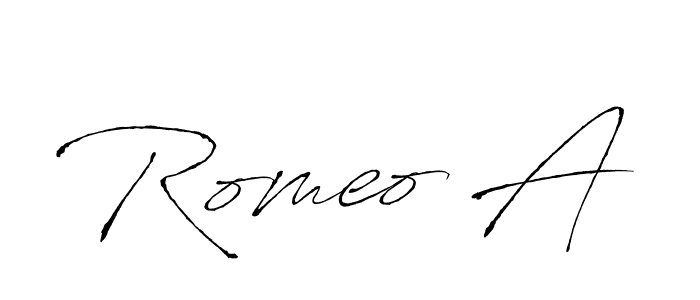 Make a beautiful signature design for name Romeo A. Use this online signature maker to create a handwritten signature for free. Romeo A signature style 6 images and pictures png