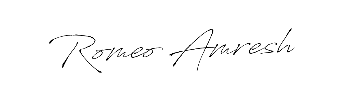 Make a beautiful signature design for name Romeo Amresh. Use this online signature maker to create a handwritten signature for free. Romeo Amresh signature style 6 images and pictures png