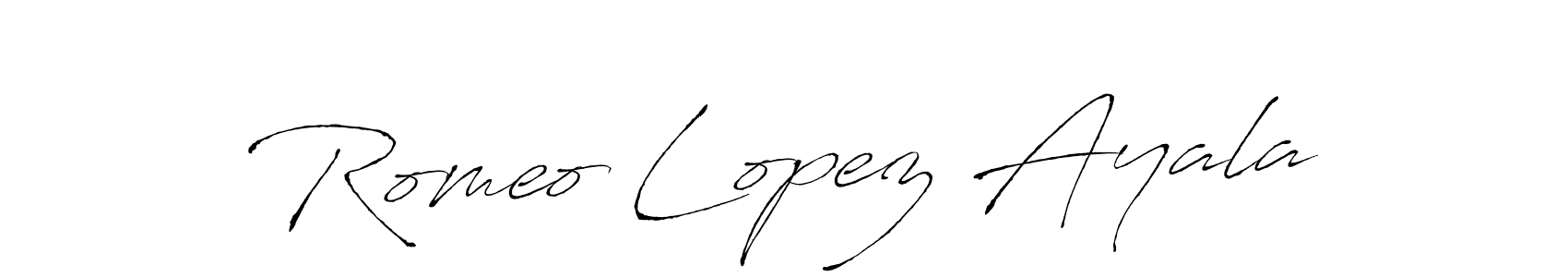 if you are searching for the best signature style for your name Romeo Lopez Ayala. so please give up your signature search. here we have designed multiple signature styles  using Antro_Vectra. Romeo Lopez Ayala signature style 6 images and pictures png