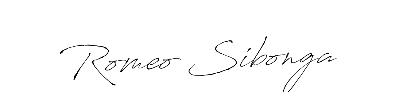 How to make Romeo Sibonga name signature. Use Antro_Vectra style for creating short signs online. This is the latest handwritten sign. Romeo Sibonga signature style 6 images and pictures png