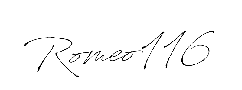 Create a beautiful signature design for name Romeo116. With this signature (Antro_Vectra) fonts, you can make a handwritten signature for free. Romeo116 signature style 6 images and pictures png