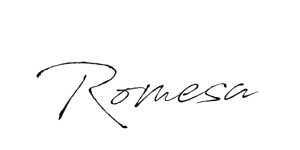 Antro_Vectra is a professional signature style that is perfect for those who want to add a touch of class to their signature. It is also a great choice for those who want to make their signature more unique. Get Romesa name to fancy signature for free. Romesa signature style 6 images and pictures png