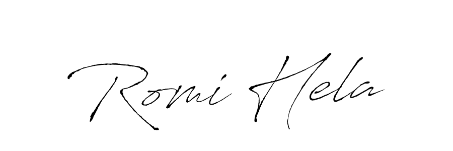 Also we have Romi Hela name is the best signature style. Create professional handwritten signature collection using Antro_Vectra autograph style. Romi Hela signature style 6 images and pictures png