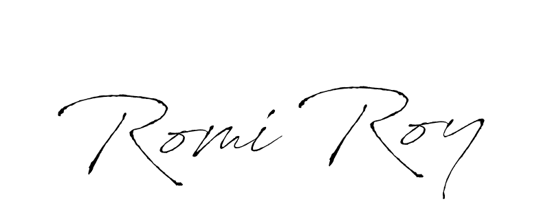 Also we have Romi Roy name is the best signature style. Create professional handwritten signature collection using Antro_Vectra autograph style. Romi Roy signature style 6 images and pictures png