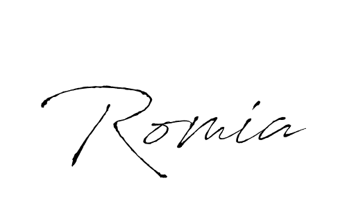 Similarly Antro_Vectra is the best handwritten signature design. Signature creator online .You can use it as an online autograph creator for name Romia. Romia signature style 6 images and pictures png