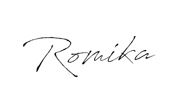 How to Draw Romika signature style? Antro_Vectra is a latest design signature styles for name Romika. Romika signature style 6 images and pictures png