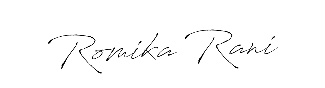 Also we have Romika Rani name is the best signature style. Create professional handwritten signature collection using Antro_Vectra autograph style. Romika Rani signature style 6 images and pictures png