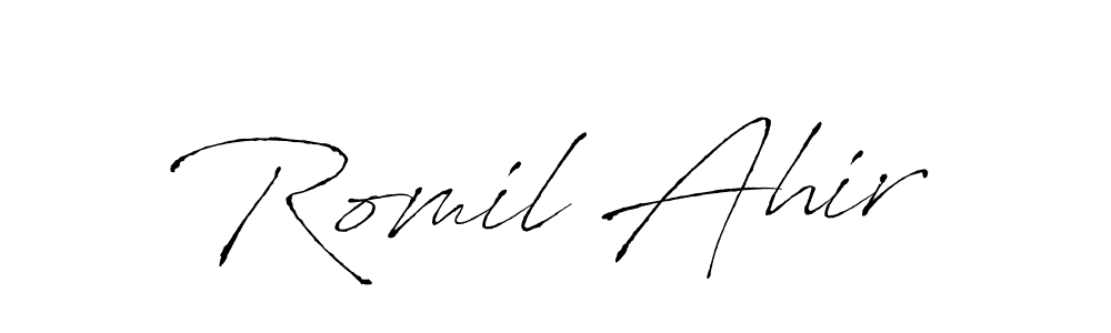 Check out images of Autograph of Romil Ahir name. Actor Romil Ahir Signature Style. Antro_Vectra is a professional sign style online. Romil Ahir signature style 6 images and pictures png