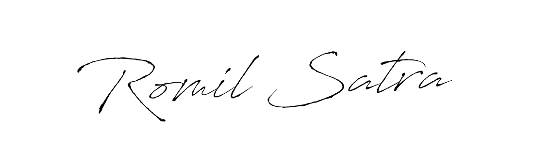 if you are searching for the best signature style for your name Romil Satra. so please give up your signature search. here we have designed multiple signature styles  using Antro_Vectra. Romil Satra signature style 6 images and pictures png