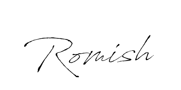 Similarly Antro_Vectra is the best handwritten signature design. Signature creator online .You can use it as an online autograph creator for name Romish. Romish signature style 6 images and pictures png