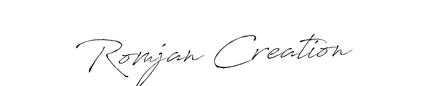 Here are the top 10 professional signature styles for the name Romjan Creation. These are the best autograph styles you can use for your name. Romjan Creation signature style 6 images and pictures png