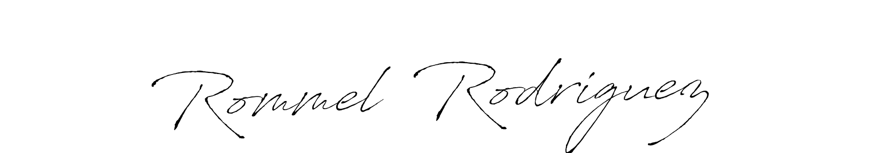 Create a beautiful signature design for name Rommel  Rodriguez. With this signature (Antro_Vectra) fonts, you can make a handwritten signature for free. Rommel  Rodriguez signature style 6 images and pictures png