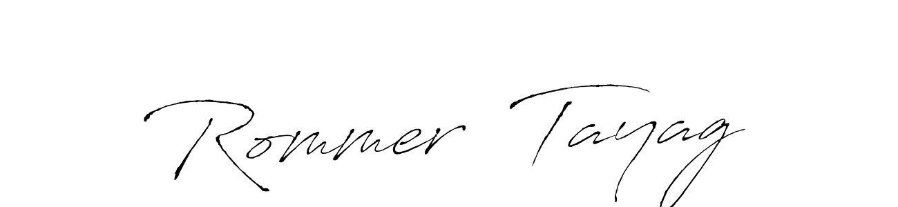 Also we have Rommer  Tayag name is the best signature style. Create professional handwritten signature collection using Antro_Vectra autograph style. Rommer  Tayag signature style 6 images and pictures png