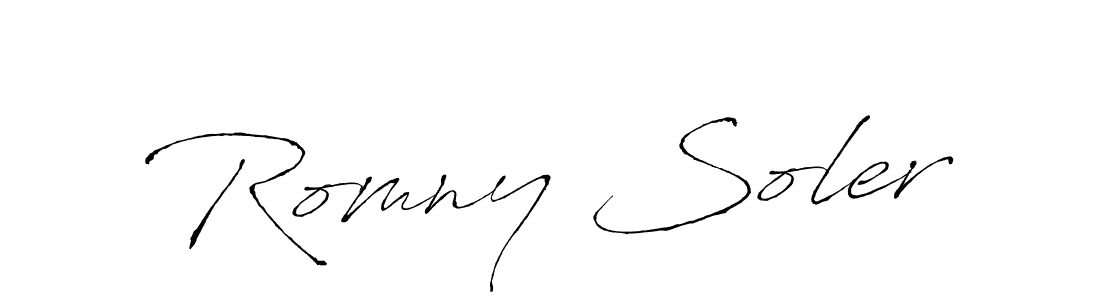 Create a beautiful signature design for name Romny Soler. With this signature (Antro_Vectra) fonts, you can make a handwritten signature for free. Romny Soler signature style 6 images and pictures png