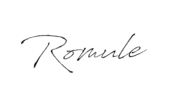 You should practise on your own different ways (Antro_Vectra) to write your name (Romule) in signature. don't let someone else do it for you. Romule signature style 6 images and pictures png