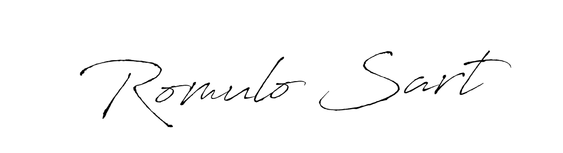 How to make Romulo Sart signature? Antro_Vectra is a professional autograph style. Create handwritten signature for Romulo Sart name. Romulo Sart signature style 6 images and pictures png