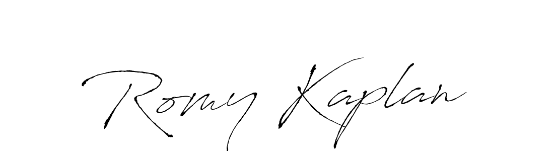 if you are searching for the best signature style for your name Romy Kaplan. so please give up your signature search. here we have designed multiple signature styles  using Antro_Vectra. Romy Kaplan signature style 6 images and pictures png