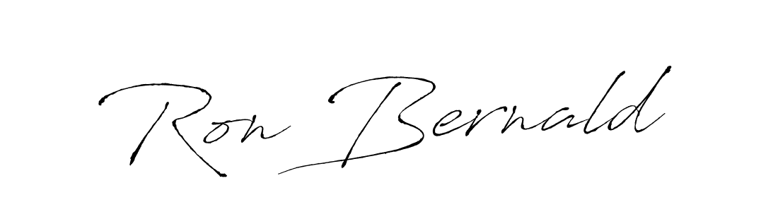 How to make Ron Bernald name signature. Use Antro_Vectra style for creating short signs online. This is the latest handwritten sign. Ron Bernald signature style 6 images and pictures png