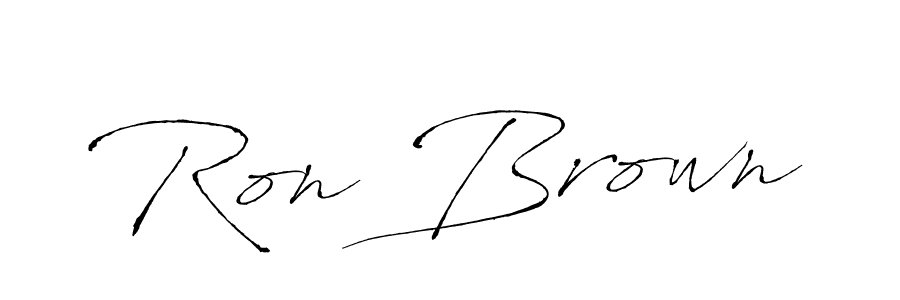 Design your own signature with our free online signature maker. With this signature software, you can create a handwritten (Antro_Vectra) signature for name Ron Brown. Ron Brown signature style 6 images and pictures png