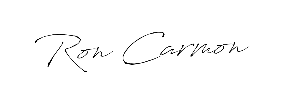 Similarly Antro_Vectra is the best handwritten signature design. Signature creator online .You can use it as an online autograph creator for name Ron Carmon. Ron Carmon signature style 6 images and pictures png