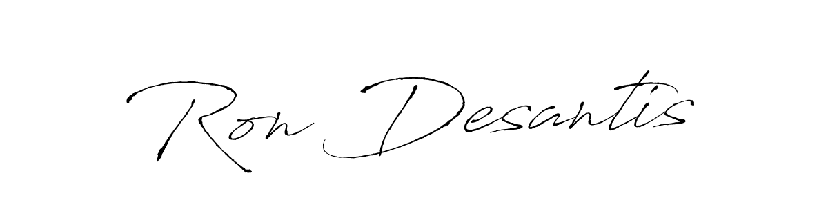 Design your own signature with our free online signature maker. With this signature software, you can create a handwritten (Antro_Vectra) signature for name Ron Desantis. Ron Desantis signature style 6 images and pictures png