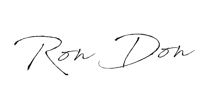 You should practise on your own different ways (Antro_Vectra) to write your name (Ron Don) in signature. don't let someone else do it for you. Ron Don signature style 6 images and pictures png