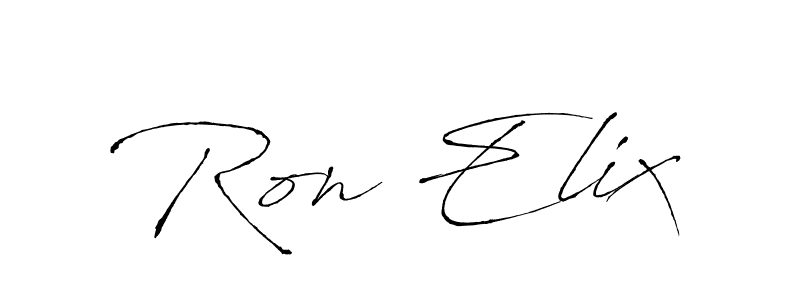 Also we have Ron Elix name is the best signature style. Create professional handwritten signature collection using Antro_Vectra autograph style. Ron Elix signature style 6 images and pictures png