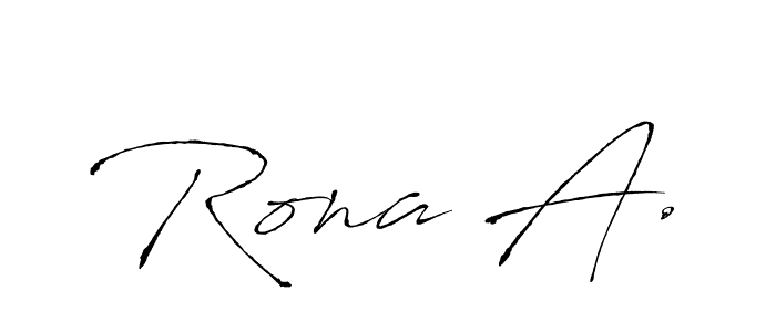 Similarly Antro_Vectra is the best handwritten signature design. Signature creator online .You can use it as an online autograph creator for name Rona A.. Rona A. signature style 6 images and pictures png