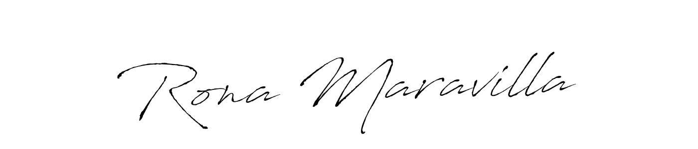 Use a signature maker to create a handwritten signature online. With this signature software, you can design (Antro_Vectra) your own signature for name Rona Maravilla. Rona Maravilla signature style 6 images and pictures png