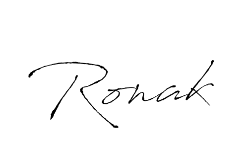 Create a beautiful signature design for name Ronak. With this signature (Antro_Vectra) fonts, you can make a handwritten signature for free. Ronak signature style 6 images and pictures png