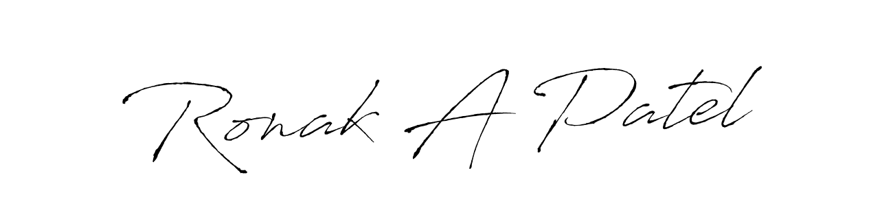 Similarly Antro_Vectra is the best handwritten signature design. Signature creator online .You can use it as an online autograph creator for name Ronak A Patel. Ronak A Patel signature style 6 images and pictures png